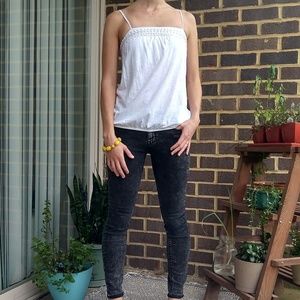 Boho Cotton and Crochet Tank